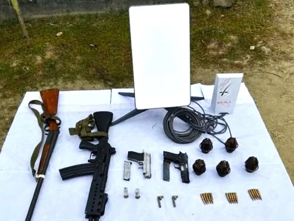 Manipur Security Forces Seize A Starlink Satellite Device And An Arms Cache In Imphal East District