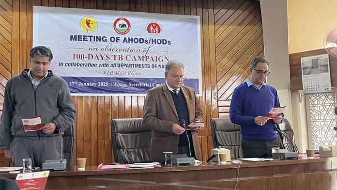 Chief Sectetary Urges a Collaborative Endeavor to Eradicate Tuberculosis in Nagaland, Where There Are 3843 Patients
